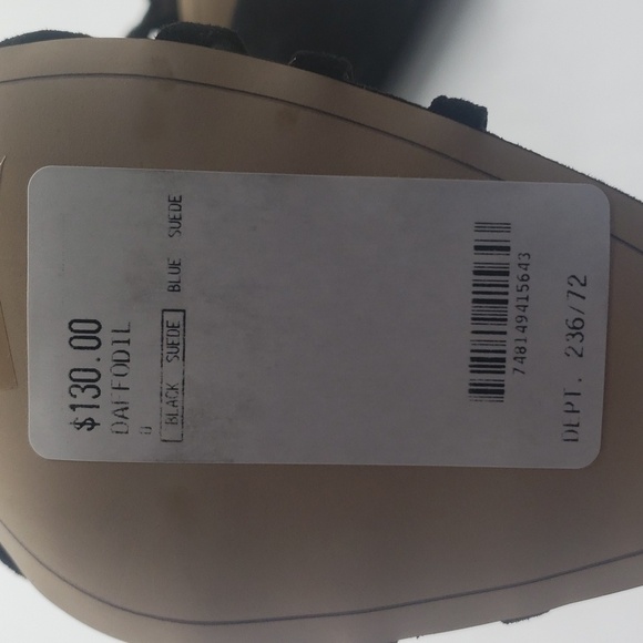 567- Sam Edelman Daffodil Black Suede  Size 6 1/2 M NWT - Picture 13 of 13